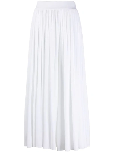 Alexandre Vauthier Cropped Wide-leg Trousers In White