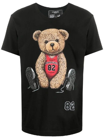Domrebel T-shirt Mit Teddy-print In Black