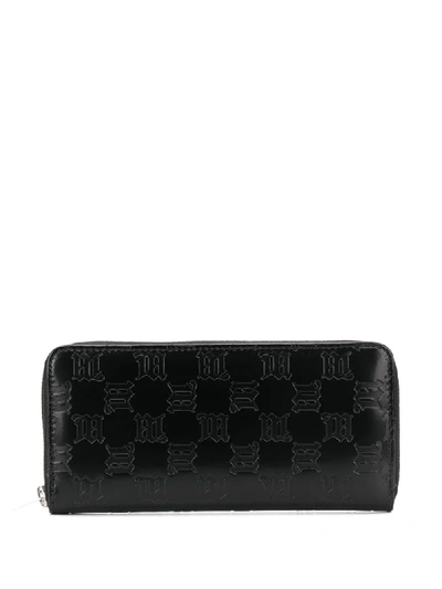 Misbhv Logo Embossed Wallet In Black