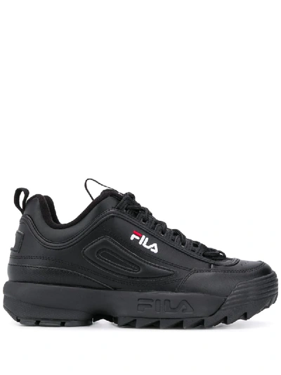 Fila Chunky Low Top Trainers In Black