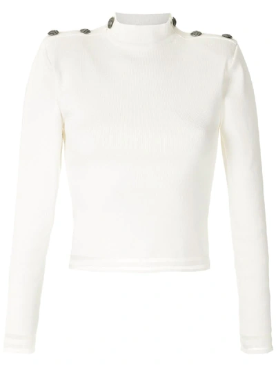 Andrea Bogosian Remi Knit Blouse In Neutrals