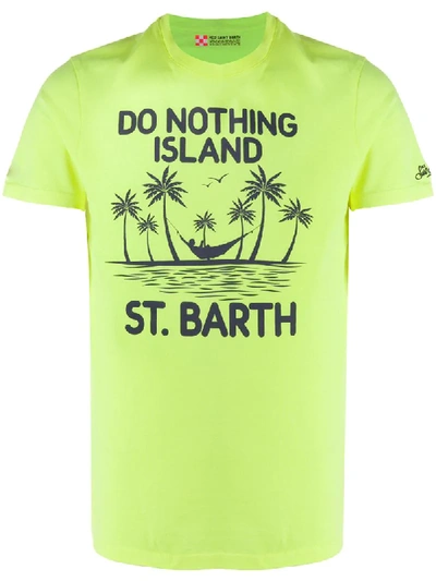Mc2 Saint Barth Nothing Island T-shirt In Yellow