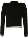 ANDREA BOGOSIAN REMI STRIPE TRIMMED JUMPER