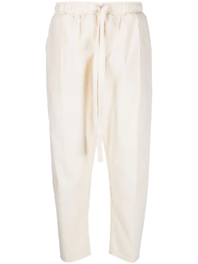 Alchemy Cropped Track Trousers In Neutrals