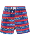 KITON GEOMETRIC SWIM SHORTS