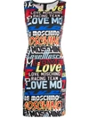 LOVE MOSCHINO ALL-OVER LOGO DRESS