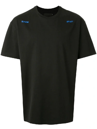 Off Duty X Blyszak T-shirt Mit Sehtest-print In Black