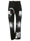 Off-white Embroidered Relaxed Cotton Denim Jeans In Black Multi