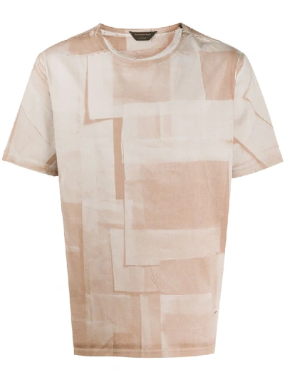 Ermenegildo Zegna Swatch Print Cotton T-shirt In Neutrals