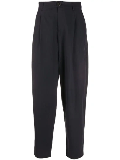 A Kind Of Guise Hight-waisted Tapered Leg Trousers In Blue