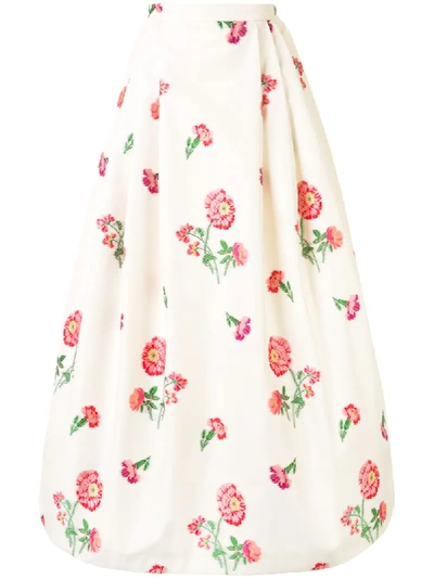 Andrew Gn Rock Mit Blumen-print In White