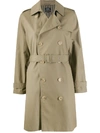 APC DOUBLE-BREASTED TRENCH COAT