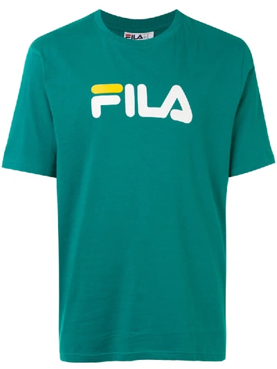 Fila Logo Print T-shirt In Green