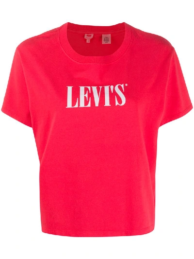Levi's Graphic Varsity T-shirt In Pink