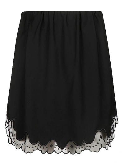 N°21 N.21 Elasticated Mini Skirt In Black