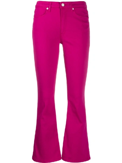 Dondup Amanda Mid-rise Flared Jeans In Pink