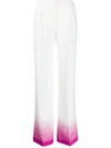 Off-white Splatter-effect Palazzo Pants In White