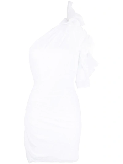 Alexandre Vauthier One Shoulder Mini Dress In White