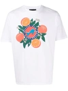 Botter Short-sleeve Orange Silk Screen Print In White