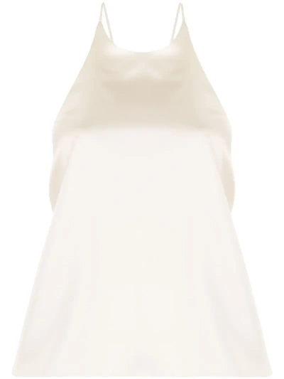 Lvir Open-back Tie Top In Neutrals