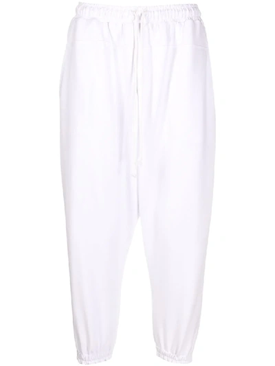 Alchemy Cropped Track Trousers In White