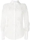 MARCHESA EMBROIDERED FLORAL SHIRT