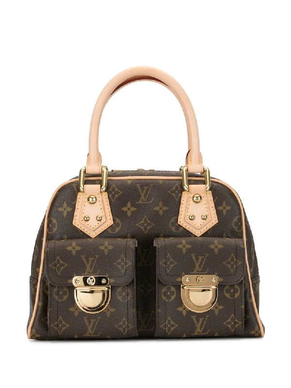 Pre-Owned Louis Vuitton 2007 Pre-owned Manhattan Pm Handbag In Brown | ModeSens