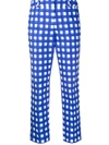 WEEKEND MAX MARA CHECKED TAILORED TROUSERS
