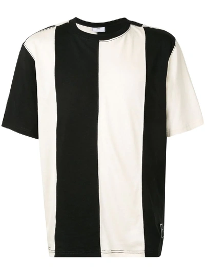 Ami Alexandre Mattiussi Striped Cotton-jersey T-shirt In White