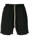 Alchemy Contrast Drawstring Shorts In Black