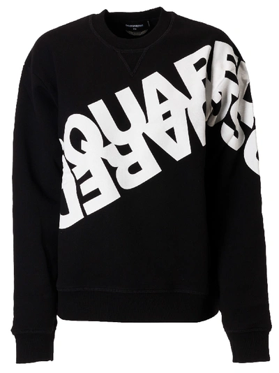 Dsquared2 Logo Body Print Sweatshirt In Black