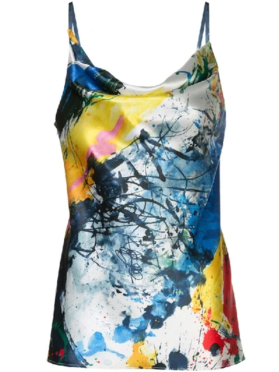 Sies Marjan Painted-print Satin Camisole In Multicolour