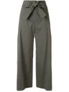 THEORY BELTED CROPPED TROUSERS