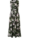 BORGO DE NOR META FLORAL-PRINT MIDI DRESS