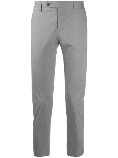 Pt01 Skinny Fit Tailored Trousers In Grey