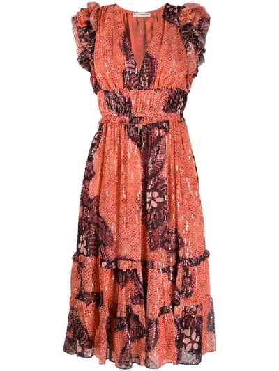open lace back dress OFF TO BRUNCH KNIT MINI DRESS IN ORANGE – AKIRA main image 1