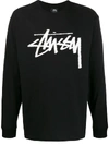 STUSSY LOGO LONG-SLEEEVE SWEATSHIRT