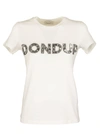 DONDUP COTTON T-SHIRT WITH EMBROIDERY,S007 JS0241D ZB9 DD 000