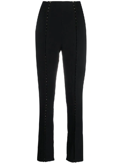 Murmur Panelled Slim-fit Trousers In Black