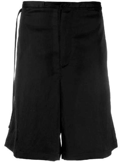 Jil Sander Knee Length Track Shorts In Black