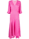 ESSENTIEL ANTWERP POLKA DOT WRAP DRESS