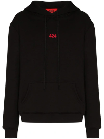 424 LOGO-EMBROIDERED HOODIE