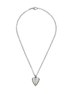 GUCCI ENGRAVED HEART-SHAPED NECKLACE