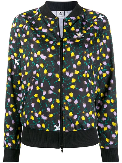 ADIDAS ORIGINALS AOP FLORAL-PRINT BOMBER JACKET 
