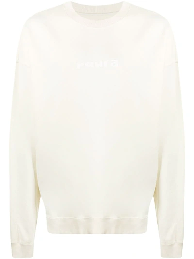 Paura Logo-print Sweatshirt In Yellow