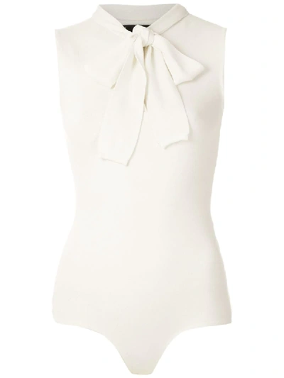 Andrea Bogosian Ruy Knit Bodysuit In White