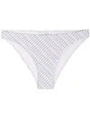 Calvin Klein Diagonal Logo Bikini Bottoms In White