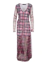 Y/PROJECT Y/PROJECT TULLE PLAID DRESS,11265030