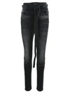 BEN TAVERNITI UNRAVEL PROJECT UNRAVEL CORSET SKINNY JEANS,11265022