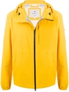 Woolrich Hooded Zip-up Jacket In Yellow